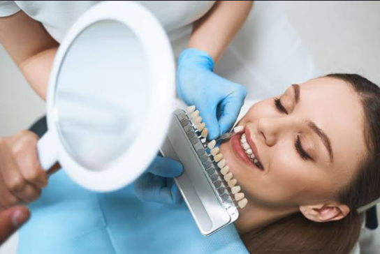 Cosmetic Dentistry For Teeth With Uneven Reflection Or Gloss